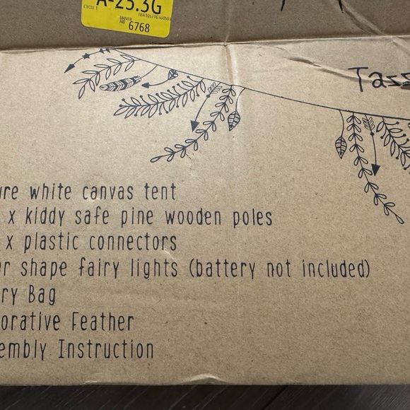 Kids Teepee Tent - Classic Design - Picture 2 of 3